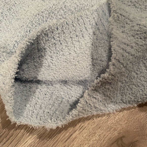 Short and tank cozy plush baby blue set - Picture 2 of 6